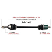 TRAKMOTIVE AXLE COMPL JDEERE (JDR - 7005) - Driven Powersports Inc.844084078063JDR - 7005