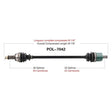 TRAKMOTIVE COMPLETE AXLE (POL - 7042) - Driven Powersports Inc.844084078391POL - 7042