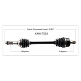 TRAKMOTIVE COMPLETE AXLE (KAW - 7018) - Driven Powersports Inc.844084027108KAW - 7018