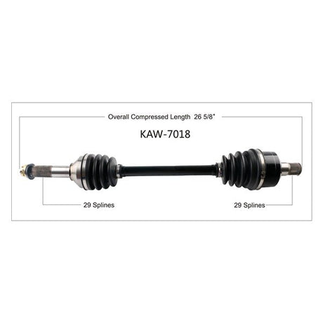 TRAKMOTIVE COMPLETE AXLE (KAW - 7018) - Driven Powersports Inc.844084027108KAW - 7018