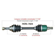TRAKMOTIVE COMPLETE AXLE (HON - 7024) - Driven Powersports Inc.844084078285HON - 7024