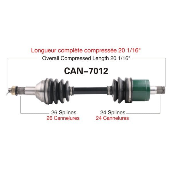 Trakmotive Complete Axle - DRIVEN Canada's Powersports 844084078322CAN-7012
