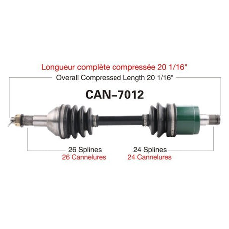 Trakmotive Complete Axle - DRIVEN Canada's Powersports 844084078322CAN-7012
