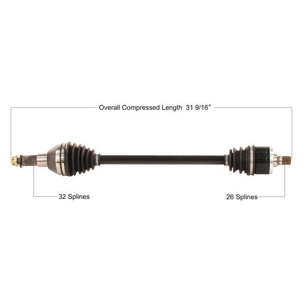 Trakmotive Complete Axle - DRIVEN Canada's Powersports 844084089854KAW-7021