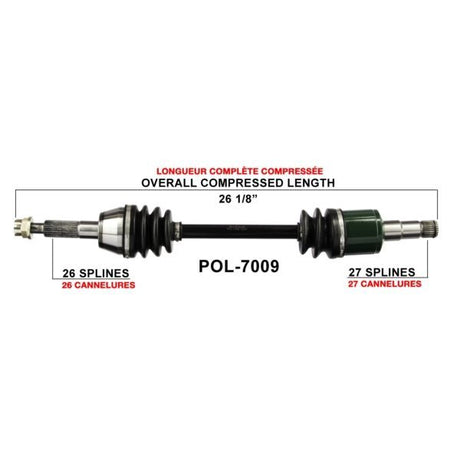 Trakmotive Complete Axle - DRIVEN Canada's Powersports 844084079671POL-7009