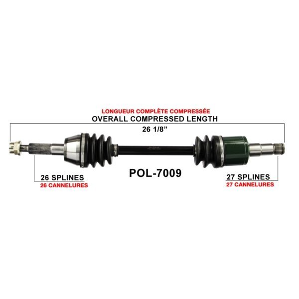 Trakmotive Complete Axle - DRIVEN Canada's Powersports 844084079671POL-7009