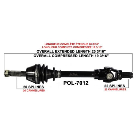 Trakmotive Complete Axle - DRIVEN Canada's Powersports 844084079640POL-7012