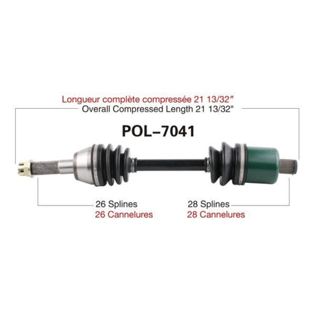 Trakmotive Complete Axle - DRIVEN Canada's Powersports 844084078414POL-7041