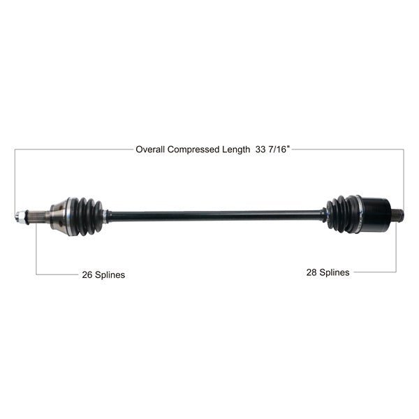 Trakmotive Complete Axle - DRIVEN Canada's Powersports 844084070418POL-7078