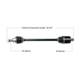 Trakmotive Complete Axle - DRIVEN Canada's Powersports 844084070401POL-7081