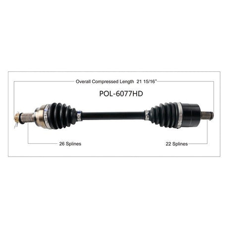 TRAKMOTIVE COMPLETE HD AXLE (POL - 6077HD) - Driven Powersports Inc.844084043962POL - 6077HD