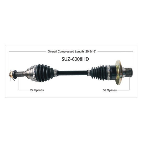 TRAKMOTIVE COMPLETE HD AXLE (SUZ - 6008HD) - Driven Powersports Inc.844084045881SUZ - 6008HD