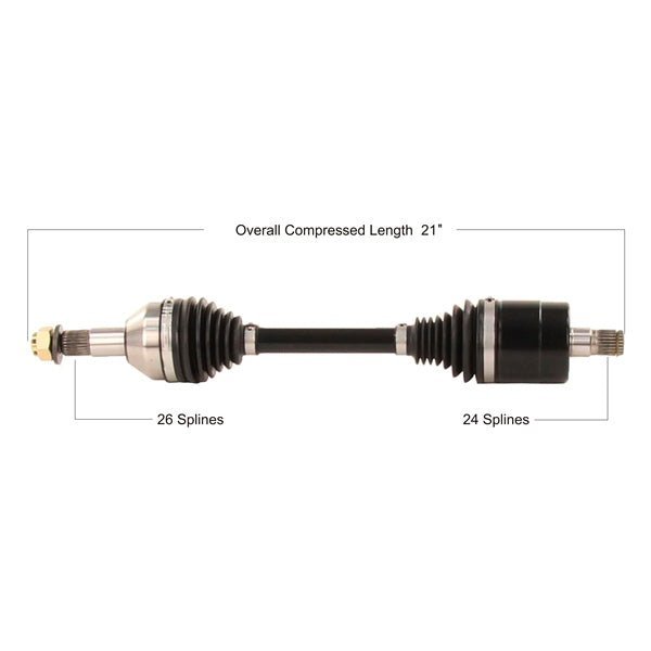 TRAKMOTIVE COMPLETE HD AXLE (CAN - 6077HD) - Driven Powersports Inc.844084090119CAN - 6077HD