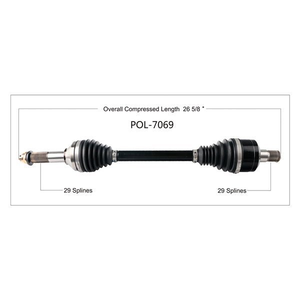 TRAKMOTIVE COMPLETE HD AXLE (KAW - 6018HD) - Driven Powersports Inc.844084027146KAW - 6018HD