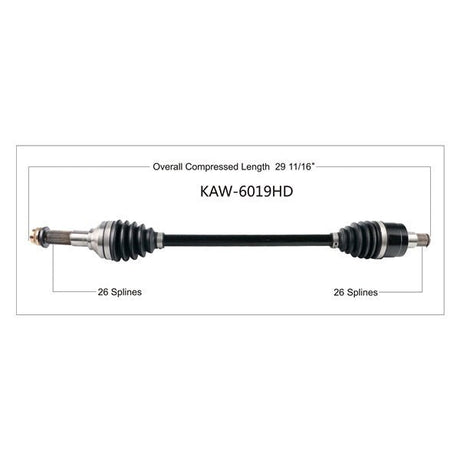 TRAKMOTIVE COMPLETE HD AXLE (KAW - 6019HD) - Driven Powersports Inc.844084027153KAW - 6019HD