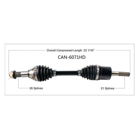 TRAKMOTIVE COMPLETE HD AXLE (CAN - 6071HD) - Driven Powersports Inc.844084045782CAN - 6071HD