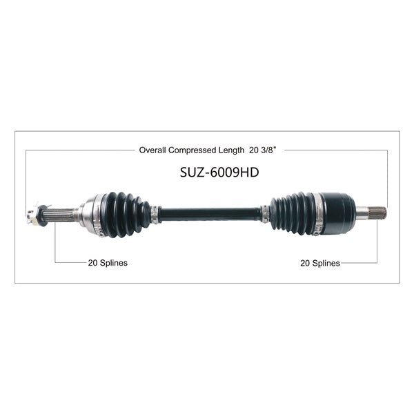 TRAKMOTIVE AXLE COMPL HD SUZ (SUZ - 6009HD) - Driven Powersports Inc.844084045898SUZ - 6009HD