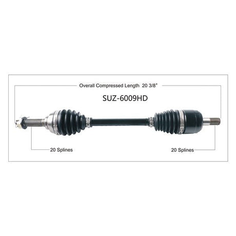 TRAKMOTIVE AXLE COMPL HD SUZ (SUZ - 6009HD) - Driven Powersports Inc.844084045898SUZ - 6009HD