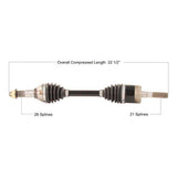 TRAKMOTIVE COMPLETE HD AXLE (CAN - 6075HD) - Driven Powersports Inc.844084090096CAN - 6075HD