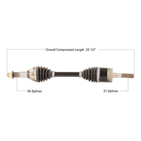 TRAKMOTIVE COMPLETE HD AXLE (CAN - 6075HD) - Driven Powersports Inc.844084090096CAN - 6075HD