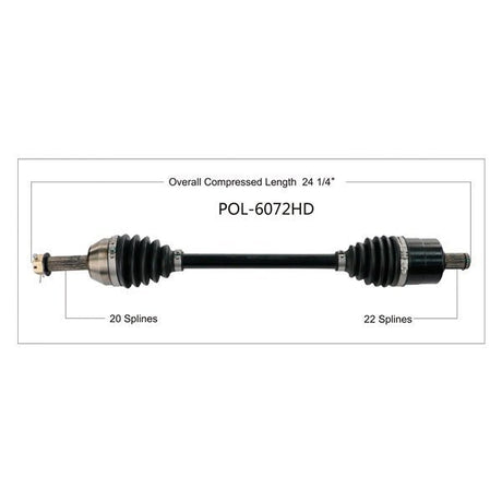TRAKMOTIVE COMPLETE HD AXLE (POL - 6072HD) - Driven Powersports Inc.844084045843POL - 6072HD