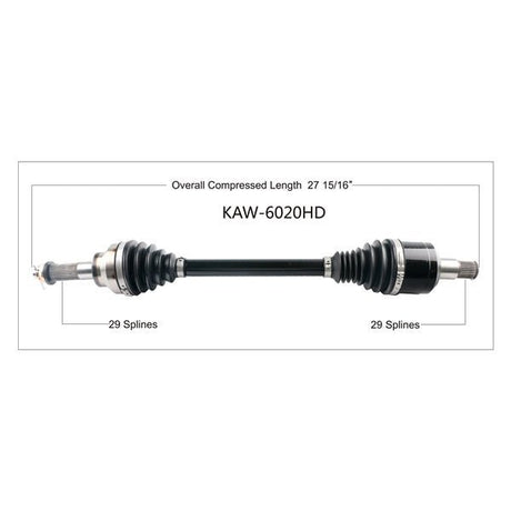 TRAKMOTIVE COMPLETE HD AXLE (KAW - 6020HD) - Driven Powersports Inc.844084027160KAW - 6020HD