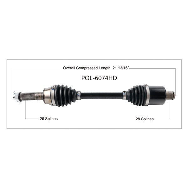 Trakmotive Complete HD Axle - DRIVEN Canada's Powersports 844084045867POL-6074HD