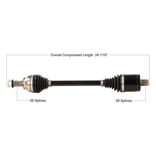 Trakmotive Complete HD Axle - DRIVEN Canada's Powersports 840140502947POL-6091HD