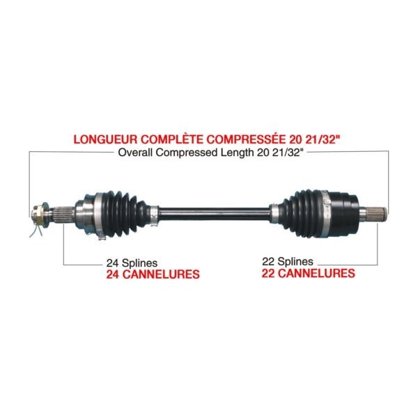 TRAKMOTIVE COMPLETE HD AXLE (HON - 6011HD) - Driven Powersports Inc.844084084248HON - 6011HD