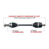 TRAKMOTIVE COMPLETE HD AXLE (HON - 6011HD) - Driven Powersports Inc.844084084248HON - 6011HD