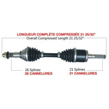 TRAKMOTIVE COMPLETE HD AXLE (CAN - 6021HD) - Driven Powersports Inc.844084085221CAN - 6021HD