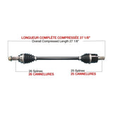 TRAKMOTIVE COMPLETE HD AXLE (HON - 6012HD) - Driven Powersports Inc.844084084255HON - 6012HD