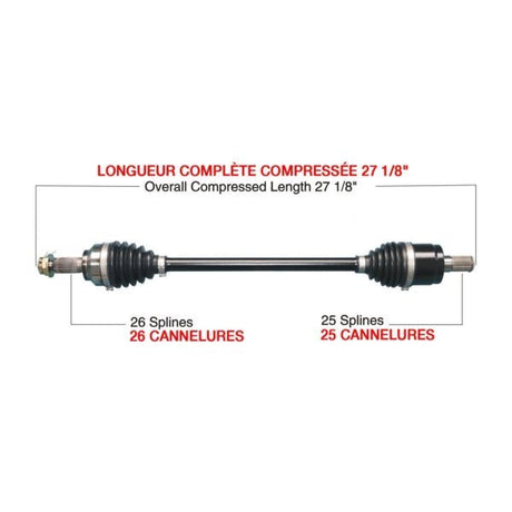 TRAKMOTIVE COMPLETE HD AXLE (HON - 6012HD) - Driven Powersports Inc.844084084255HON - 6012HD