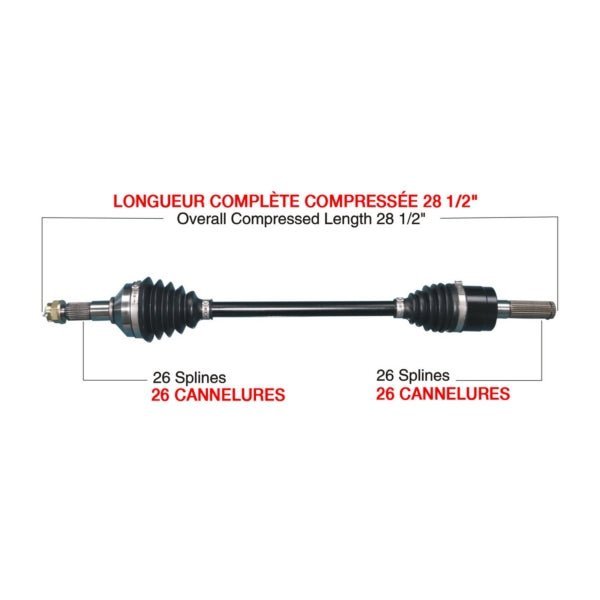 TRAKMOTIVE COMPLETE HD AXLE (KAW - 6015HD) - Driven Powersports Inc.844084084316KAW - 6015HD