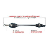 TRAKMOTIVE COMPLETE HD AXLE (POL - 6045HD) - Driven Powersports Inc.844084084583POL - 6045HD