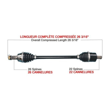 TRAKMOTIVE COMPLETE HD AXLE (POL - 6026HD) - Driven Powersports Inc.844084084446POL - 6026HD