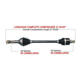 TRAKMOTIVE COMPLETE HD AXLE (KAW - 6014HD) - Driven Powersports Inc.844084084309KAW - 6014HD