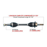 TRAKMOTIVE COMPLETE HD AXLE (CAN - 6001HD) - Driven Powersports Inc.844084084118CAN - 6001HD