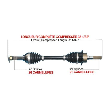 TRAKMOTIVE COMPLETE HD AXLE (CAN - 6001HD) - Driven Powersports Inc.844084084118CAN - 6001HD