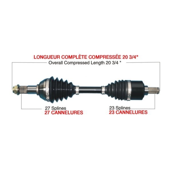 TRAKMOTIVE COMPLETE HD AXLE (YAM - 6015HD) - Driven Powersports Inc.844084078575YAM - 6015HD