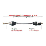 TRAKMOTIVE COMPLETE HD AXLE (POL - 6040HD) - Driven Powersports Inc.844084084552POL - 6040HD