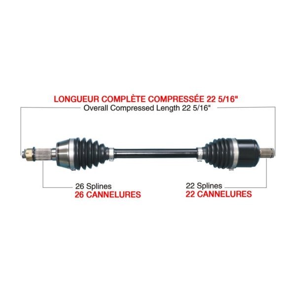 TRAKMOTIVE COMPLETE HD AXLE (POL - 6010HD) - Driven Powersports Inc.844084078674POL - 6010HD