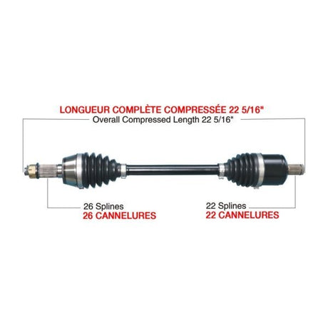 TRAKMOTIVE COMPLETE HD AXLE (POL - 6010HD) - Driven Powersports Inc.844084078674POL - 6010HD