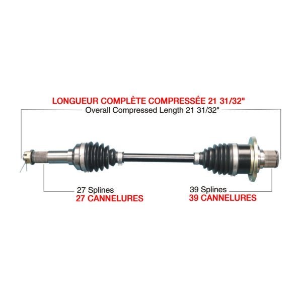 TRAKMOTIVE COMPLETE HD AXLE (YAM - 6031HD) - Driven Powersports Inc.844084084705YAM - 6031HD