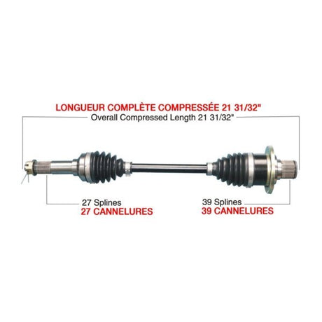 TRAKMOTIVE COMPLETE HD AXLE (YAM - 6031HD) - Driven Powersports Inc.844084084705YAM - 6031HD