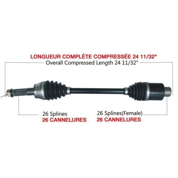 TRAKMOTIVE COMPLETE HD AXLE (POL - 6055HD) - Driven Powersports Inc.844084085337POL - 6055HD