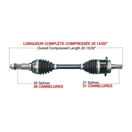 TRAKMOTIVE COMPLETE HD AXLE (CAN - 6002HD) - Driven Powersports Inc.844084084125CAN - 6002HD