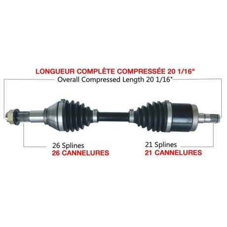 TRAKMOTIVE COMPLETE HD AXLE (CAN - 6020HD) - Driven Powersports Inc.844084085214CAN - 6020HD