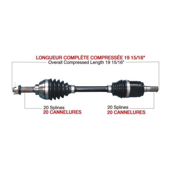 TRAKMOTIVE COMPLETE HD AXLE (SUZ - 6001HD) - Driven Powersports Inc.844084084590SUZ - 6001HD