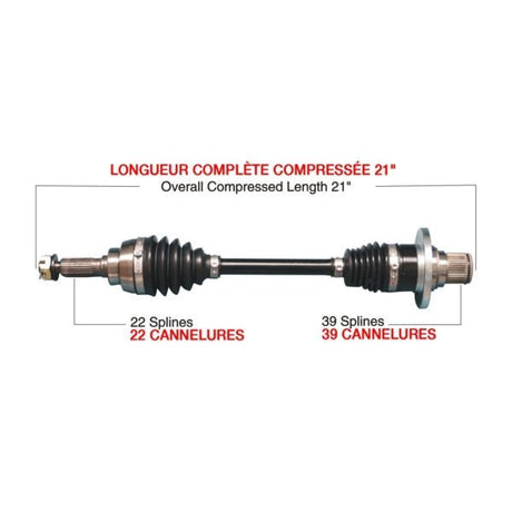 TRAKMOTIVE COMPLETE HD AXLE (SUZ - 6004HD) - Driven Powersports Inc.844084084606SUZ - 6004HD